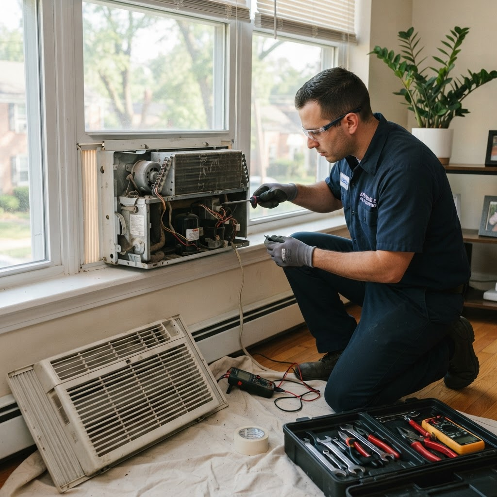 Window AC repair service