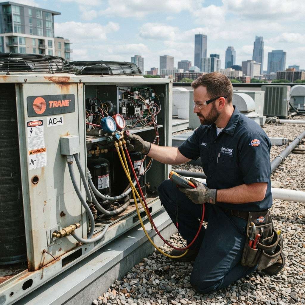 Commercial AC service and maintenance